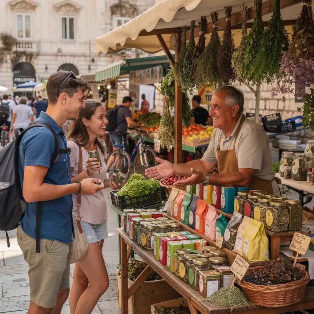 Zeleni čaj s cvjetovima lavande u elegantnom porculanskom lončiću